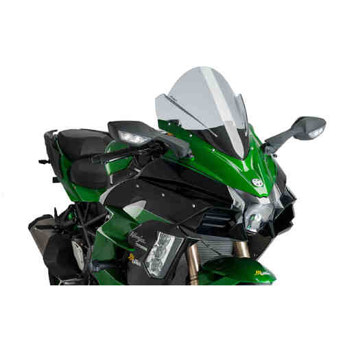 Puig Racing Screen For Kawasaki Ninja H2 SX (2018 - 2020) - Smoke