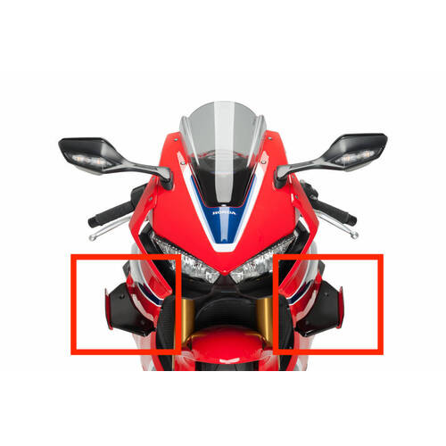 Puig Downforce Sport Spoiler For Honda CBR1000RR Fireblade/SP/SP2 2017 - 2019 (Red)