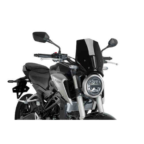 Puig New Generation Sport Screen For Honda CB125R/300R Neo Sports Cafe (2018 - Onwards) - Black