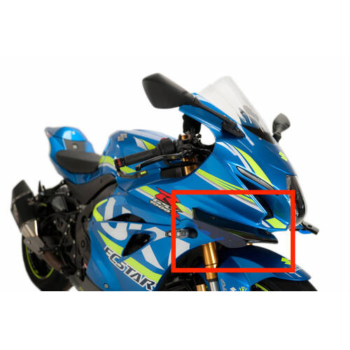 Puig Downforce Sport Spoiler For Suzuki GSX-R1000/R 2017 - 2020 (Blue)