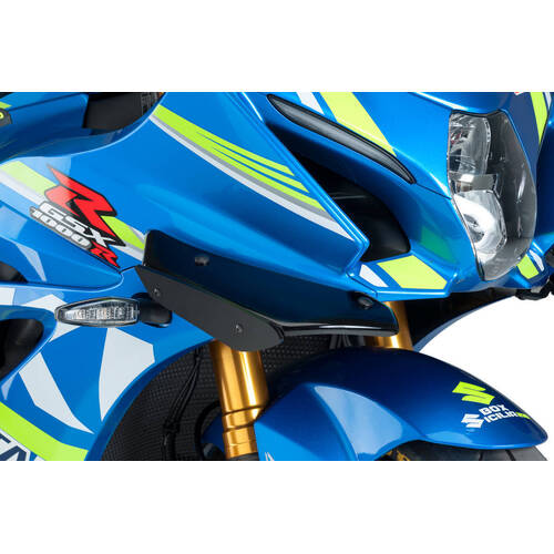 Puig Downforce Sport Side Spoilers For Suzuki GSX-R1000 (2017 - 2022) - Black