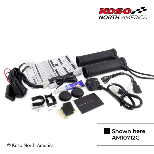Koso 5 LEVELS -- HEATED-GRIPS  - 7/8'' + 7/8'' - HEATED THUMB