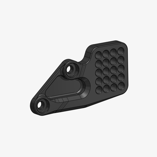 Bonamici Racing Aluminium back plate for S014 - left side