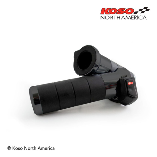 Koso TITAN-X | Heated Grips | for Harley-Davidson - black/cable throttle