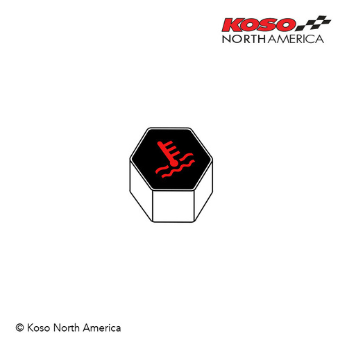 KOSO REPLACEMENT INDICATOR LIGHT | for plug-in indicator kit - Water temperature