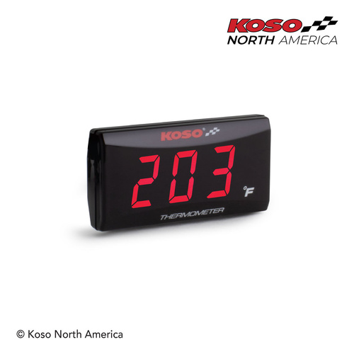 Koso SUPER SLIM RED - THERMOMETER FARENEITH