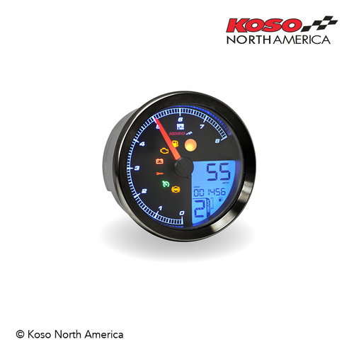 Koso HD-04 METER BLACK BEZEL - HD SPORTSTER 2014+