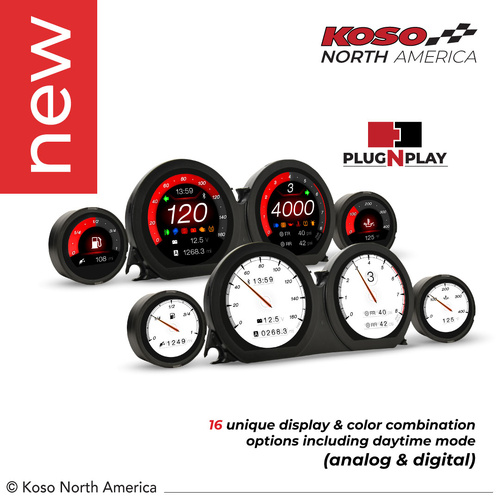 Koso HD-03X | TFT Gauge Set for Harley-Davidson® 2014-2023