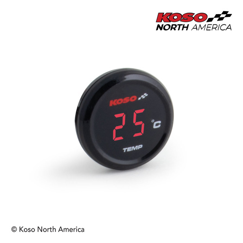 Koso I-GEAR TEMPERATURE METER - celcius  RED