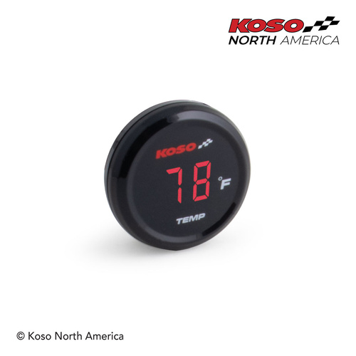Koso I-GEAR TEMPERATURE METER - fahrenheit RED