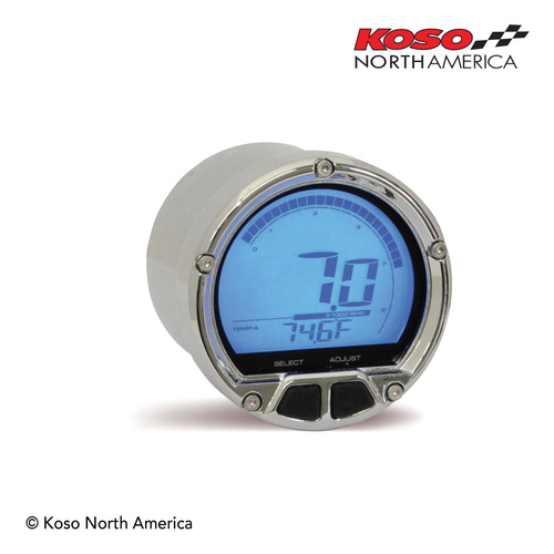 Koso DL-02R | Tachometer | for Harley-Davidson® - chrome
