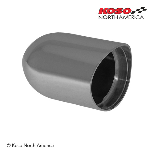 Koso CHROME BULLET CASING | for 1.25" & 1.50" Bracket