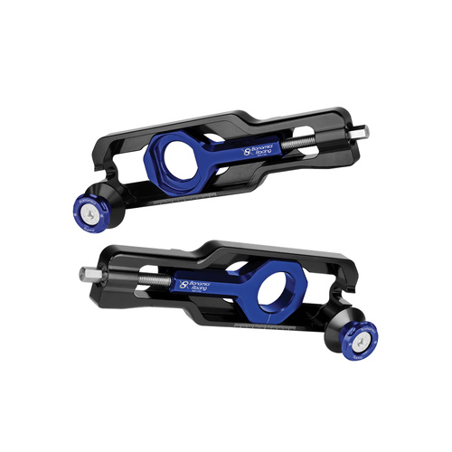 Bonamici Racing Chain Adjuster With Integrated Spools For BMW S 1000 XR (2020 - Onwards) - Blue