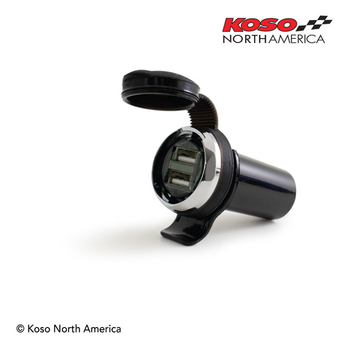 Koso USB PORT | Dual USB adaptor | for Harley-Davidson®