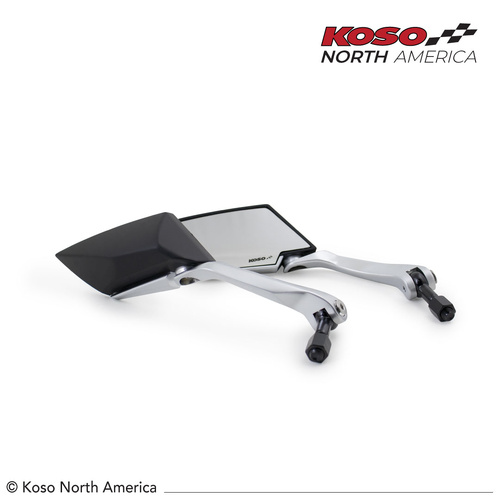 Koso TT-STYLE | Mirrors - black matte/clear/silver