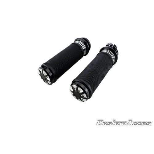 Custom Access Moon Cable Grips For Various Harley Davidson Models