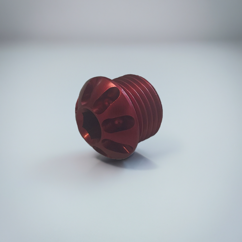 Bonamici Racing Replacement Cap For Rearsets - Red