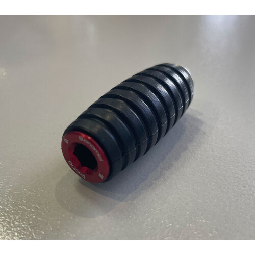 Bonamici Racing Spare Toe Peg PU_001_RE (Black With Red End)