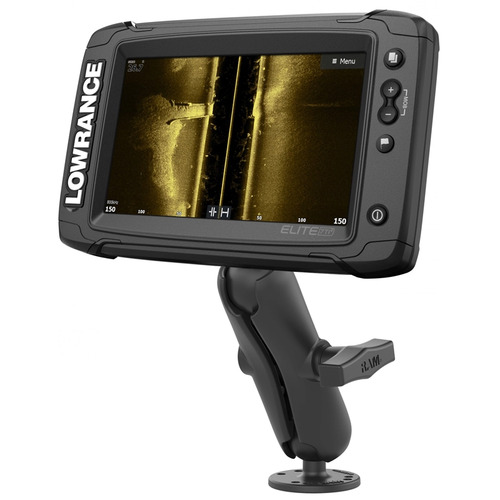 RAM-101-LO11 - RAM Double Ball Mount for Lowrance Elite-5 & Elite-7 Ti + More
