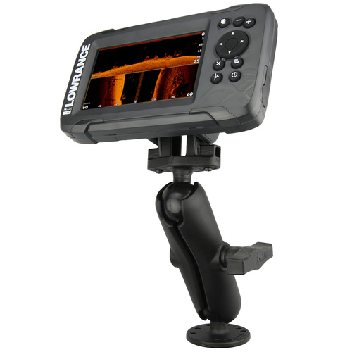 RAM-101-LO12 - RAM® Double Ball Mount for Lowrance Hook² & Reveal 5 Series