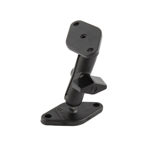 RAM-A-101U - RAM® Double Ball Diamond Plate Mount With 9/16" Balls