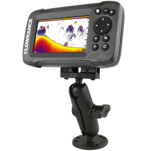 RAM-B-101-LO12 - RAM® Double Ball Mount for Lowrance Hook² & Reveal Series