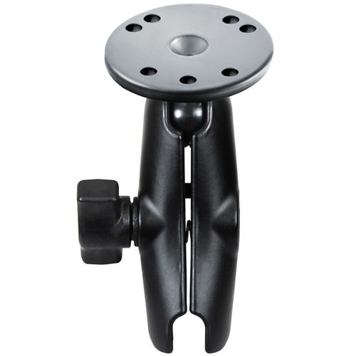 RAM-B-103U - RAM® 1" Double Socket Arm with Round Plate