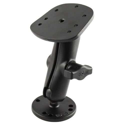 RAM-B-107-1U - RAM® Drill-Down Double Ball Mount for Humminbird Piranha + More