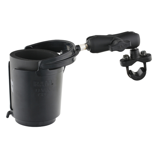 RAM-B-132RU - RAM® Level Cup™ 16oz Drink Holder with Handlebar U-Bolt Base