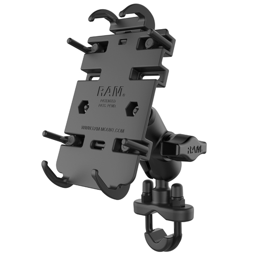 RAM-B-149Z-A-PD3 - RAM QUICK-GRIP PHONE HOLDER WITH SHORT ARM AND U-BOLT