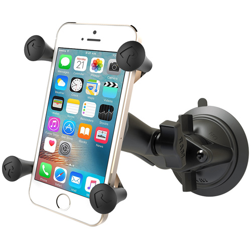 RAM-B-166-UN7U - RAM Twist Lock Suction Cup Mount with Universal X-Grip® Cell Phone Holder