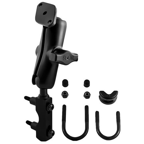 RAM-B-174U - RAM® Motorcycle Brake/Clutch Reservoir Mount with Diamond Plate