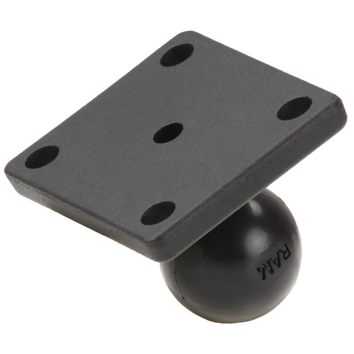 RAM-B-347U - RAM 2" x 1.7" Base with 1" Ball that Contains the Universal AMPs Hole Pattern for the Garmin zumo, TomTom Rider & Urban Rider