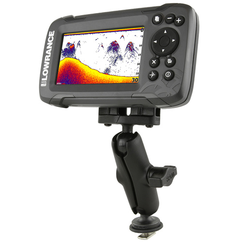 RAM-B-LO12-354-TRA1 - RAM® Track Ball™ Double Ball Mount for Lowrance Hook² & Reveal Series