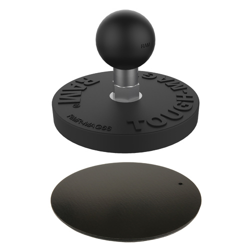 RAM Tough-Mag™ 66MM Diameter Magnetic Ball Base with Steel Plate