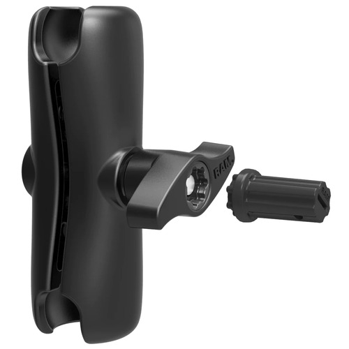 RAM-D-201-SU - RAM Double Socket Arm with Pin-Lock™ Security Nut and Key Knob for D Size 2.25" Balls