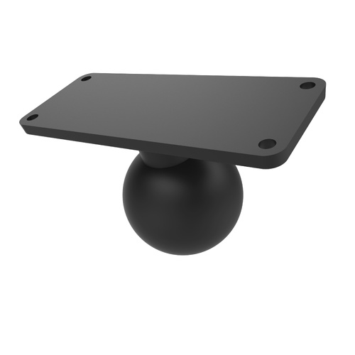 RAM Ball Base with 1.5" x 4.5" 4-Hole Pattern - D Size