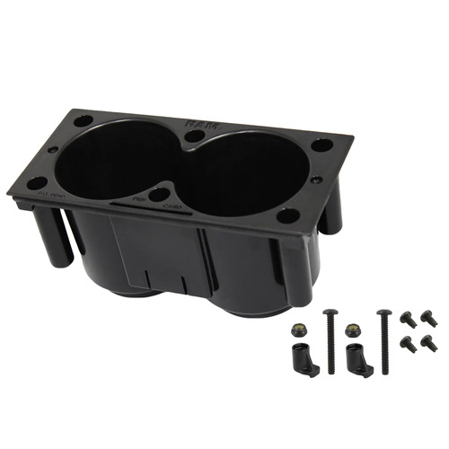 RAM-FP-CUP1F - RAM® Tough-Box™ 4" Filler Dual Cup Holders