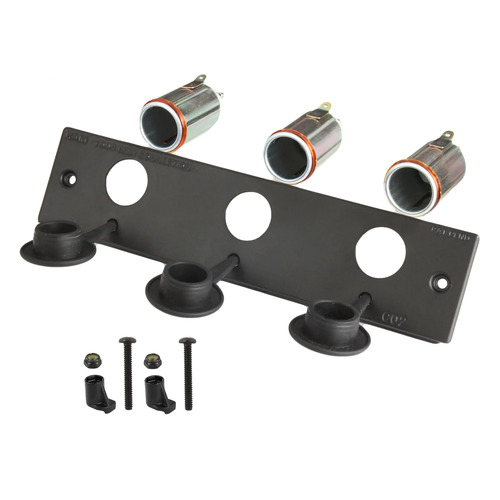 RAM-FP2-CIG3 - RAM® Tough-Box™ 2" Faceplate with Three 12V Lighter Receptacles