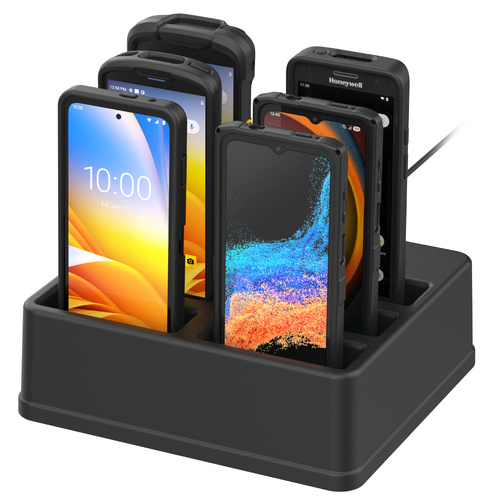 GDS 6-Port Powered Dock for Handhelds with IntelliSkin