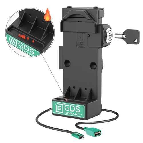 GDS Uni-Conn™ Locking Spring Loaded Power + USB-A Dock - Heated Pins