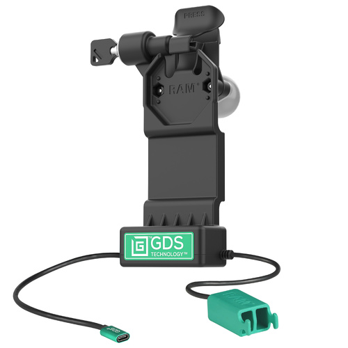 GDS Uni-Conn™ Left Locking Power + Dual USB-A Dock