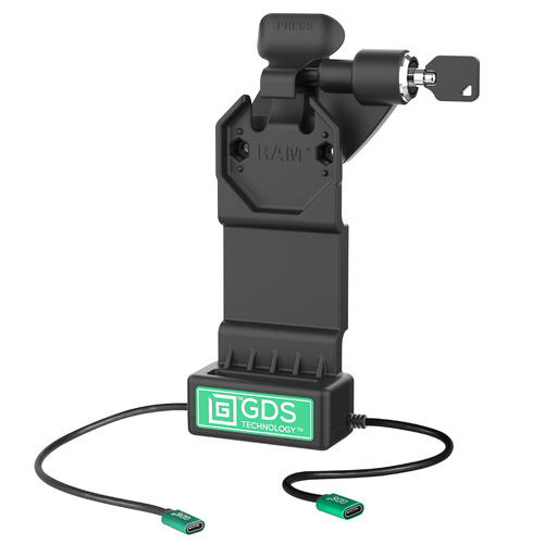 GDS Uni-Conn™ Right Locking Power + Single USB-C Dock