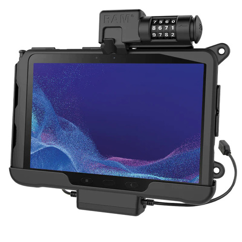 RAM-HOL-SAM57PDCLU - UNPKD RAM POWER AND DATA COMBO LOCKING CRADLE FOR TAB ACTIVE PRO SUPPORTS HANDSTAND