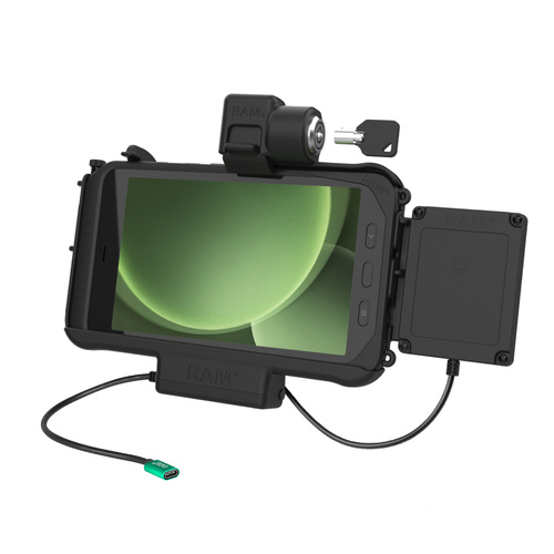 RAM Locking USB-C Powered Dock for Tab Active5 & 3 with NFC Extender
