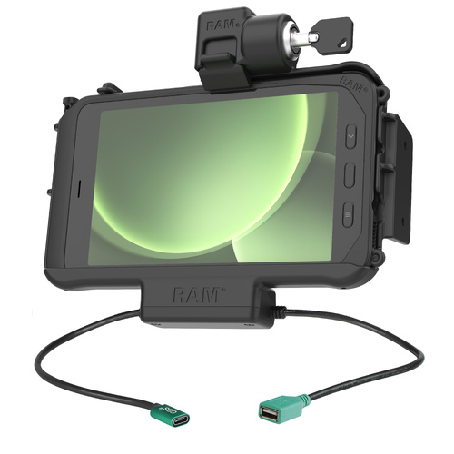 RAM Locking Modular Power + Single USB Dock for Samsung Tab Active5 & 3