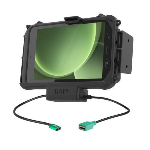 RAM EZ-Roll'r™ Modular Power + Single USB Dock Samsung Tab Active5 & 3