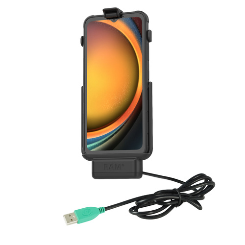 RAM EZ-Roll'r™ Powered Dock for Samsung Galaxy XCover7 Without Case
