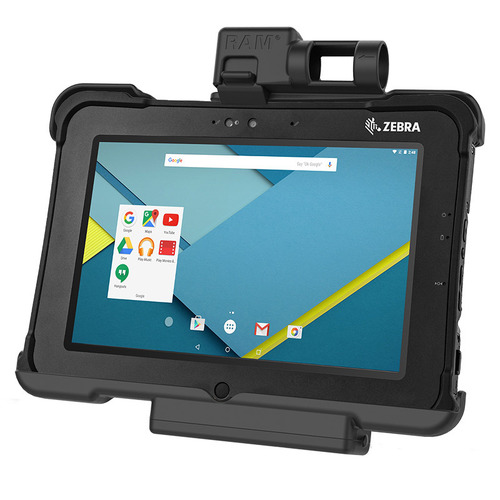 RAM-HOL-ZE15U - RAM UNPOWERED SPRING LOADED CRADLE FOR ZEBRA L10 SERIES TABLETS