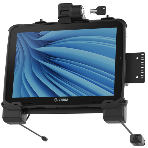 RAM-HOL-ZE22PD2LU - RAM POWER + DUAL DATA LOCKING CRADLE FOR ZEBRA ET8X TABLETS